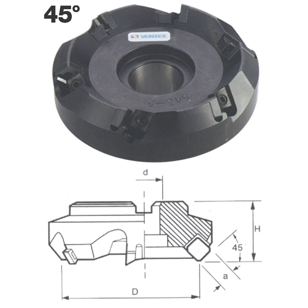 SE545 FACE MILLING CUTTER 45 องศา