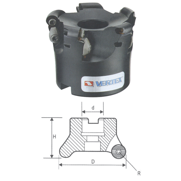 RM ROUND INSERT MILLING CUTTER