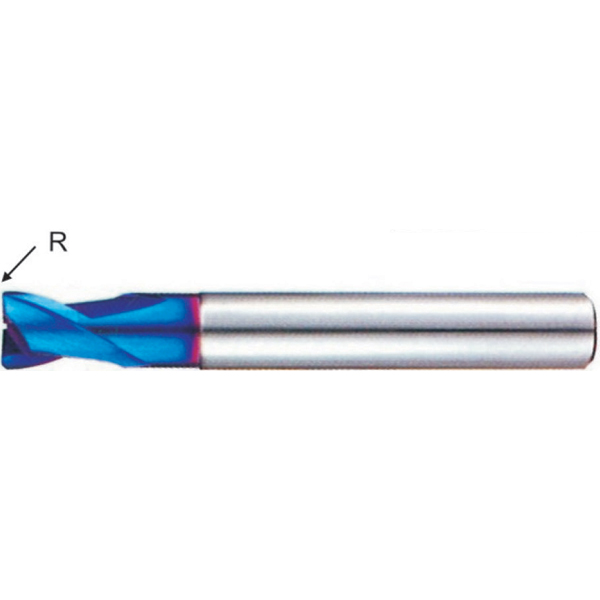 EM702/703 STK X70-POWER CARBIDE END MILLS 2F (R เป็นมุมมน)